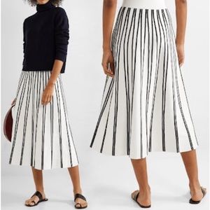 J.Crew white heavy midi skirt NWT